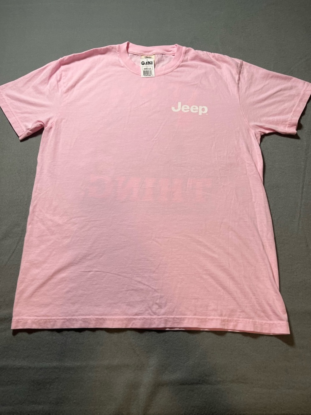 Jeep Pastel Pink Short Sleeve Logo Tee